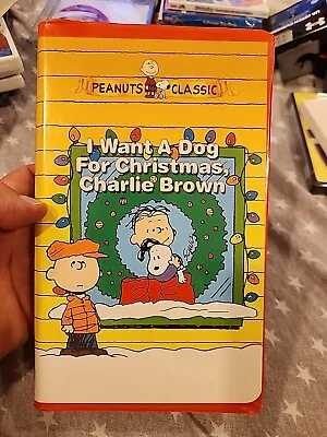 I Want A Dog For Christmas Charlie Brown (VHS 2004) • $9.71