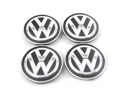 New Genuine Volkswagen 55mm Alloy Wheel Chrome Centre Hubcap 4pcs 6n0601171 • $53.01