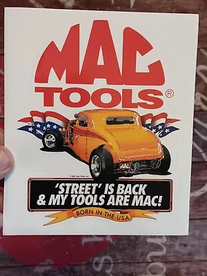 Vintage 1991 Mac Tools Decal Sticker Born In The USA • $8