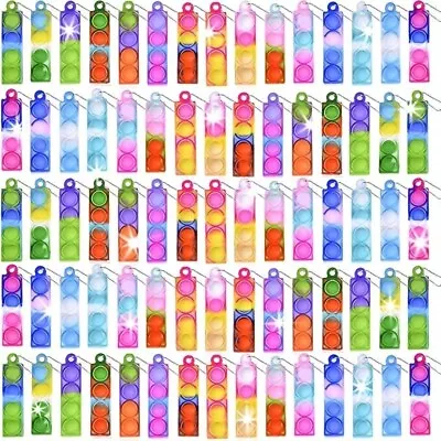 £1.75 • Buy *NEW* Kids Fidget Keychain, Keyring Popper Toy - Gift, Stocking Party Bag Filler