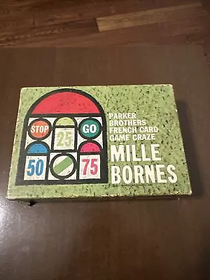 Vintage 1962 Mille Bornes French Card Game Craze Parker Brothers Missing 1 Card • $7.99