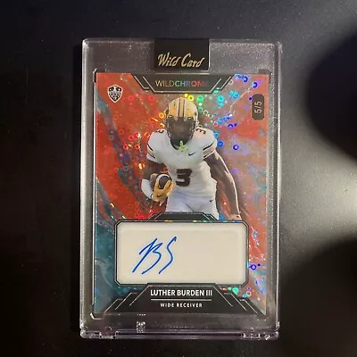 2023 Wild Card Chrome Luther Burden III Auto /5 Missouri Tigers • $39.99