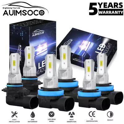 For Volvo S40/V50 2005-2011 - Front LED Headlight High Low Beam Fog Light Bulbs • $52.99