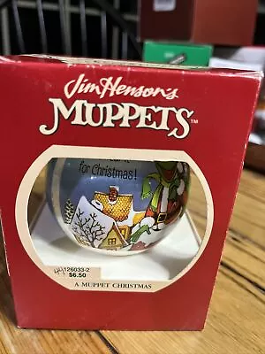 VINTAGE 1981 Carlton Heirloom Jim Henson's Muppets Christmas Ball Ornament • $9.99