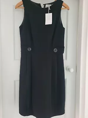 BNWT Laura Clement La Redoute Pinafore SHIFT  DRESS - Black SIZE S/ 10  • £22