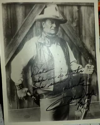 John Wayne Signed 8x10 Western Photo Estate Sell • $1350