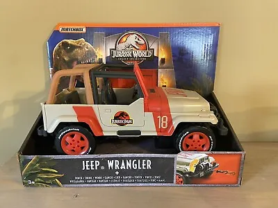 Jurassic Park World Legacy Collection Matchbox 9” Jeep #18 Wrangler & Winch BNIB • £54.99