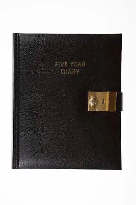 5 Year Diary - Undated A5 Week To View - Black (5Y1LBlack) • £18.89