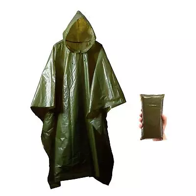 Lightweight Rain Gear Poncho Emergency Survival Cover Shelter Norwegian Milit... • $18.64