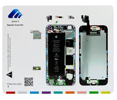 Magnetic Screw Mat For IPhone 6 Phone Repair Disassembly Guide • £6.99