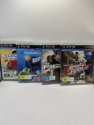 PlayStation 3 Move Game Bundle  PS3 4 Game Bundle - Free Postage • $29.95