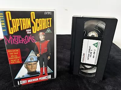 Captain Scarlet And The Mysterons - Volume 5 Vhs 1992 • £2.50