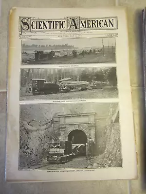 Scientific American Magazine May 1906 Gasoline Mining Locomotive Logging • $29.15