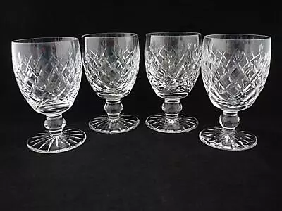 $64.95 • Buy WATERFORD CRYSTAL - DONEGAL (CUT) - SET Of 4 WATER GOBLETS - 5 1/4 