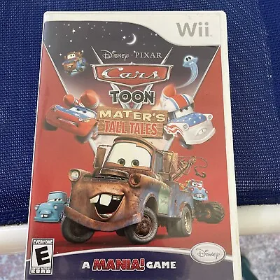 Nintendo Wii Cars Toon Mater's Tall Tales Mania Game Slip Cover Tested Poster • $12.99