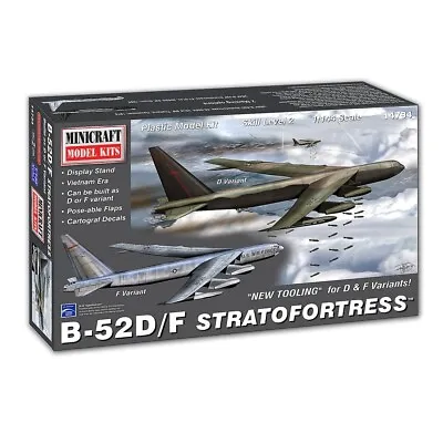 Minicraft B-52D/F Stratofortress (NEW TOOLING) 1/144 Scale Model - 14734  • $49.99