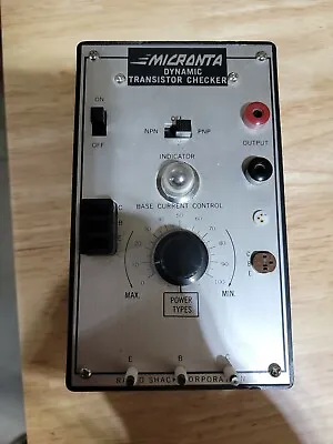 Vintage Micronta Dynamic Transistor Checker (1970's) • $22.42