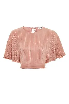 £12 • Buy Topshop Kimono Sleeve Top By Love Rose Pink Size S RRP £30 LF7 KK 03