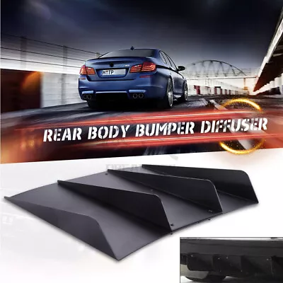 Rear Bumper 4Fins Diffuser Fin Spoiler Splitter For 03-06 Infiniti G35 Coupe JDM • $69.07