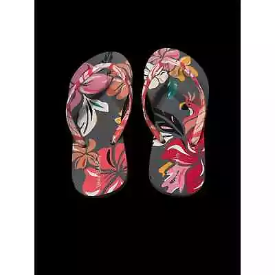 Vera Bradley Splash Floral Flip Flops Size S (5/6) • $14.99