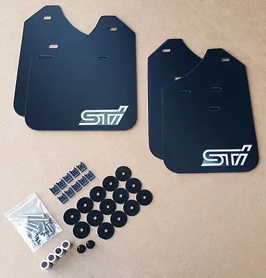 [SR] 02-07 Mud Flaps Set BLACK W/ Hardware Kit & Custom Vinyl A • $45.95