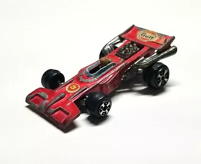 Vintage Yatming March Red GULF Race Car Indy No.1303 Made In Hong Kong  • $6