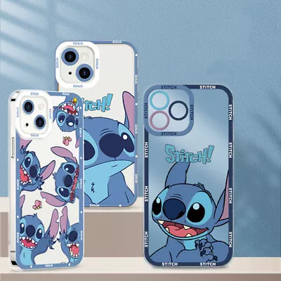 £9.54 • Buy Case For IPhone Lilo & Stitch  Mag Safe Clear Case Soft Cover, Screen Protector