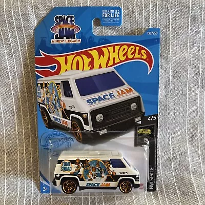 Hot Wheels HW Space 2021 Space Jam '70's VAN / SUPER VAN 4/5 198/250 White • $2.99