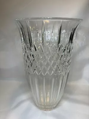 Waterford Marquis Shelton Clear Crystal Vase 12” Tall 7.5” Wide Made In Germany • $50