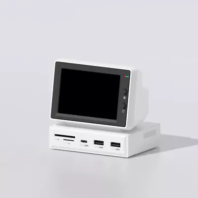 Mini Monitor USB C Hub Retro Vintage Style PC Multi-Port Docking Station 3.5 IPS • $119.50