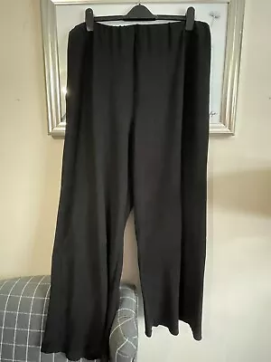 H&M Black Wide Leg Trousers • £4