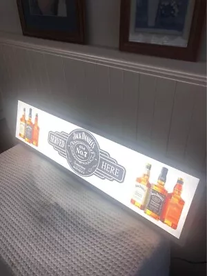 Jack Daniels  Illuminated Workshop Sign Lightbox Whiskey Cave Large Light Jac • $259