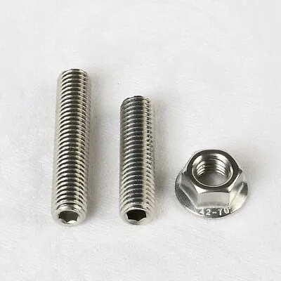 £3.79 • Buy M10 X 40, 50 Exhaust Manifold Studs & Flange Nuts A2 Stainless Steel Ford Volvo