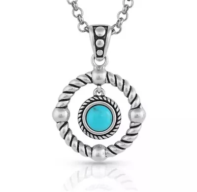 Montana Silversmiths Every Direction Turquoise Necklace New! Retail $55 • $35