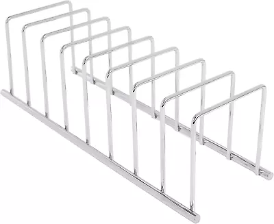 Spectrum Diversified Euro Lid Organizer Plate Rack Lid Holder Square Chrome • $28.09