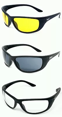 Global Vision Hercules 6 Sunglasses Ballistic Glasses 1 Yellow 1 Clear 1 Tinted • £36.99