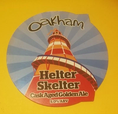 £1.50 • Buy Beer Pump Clip Badge Front OAKHAM Brewery HELTER SKELTER Cask Real Ale