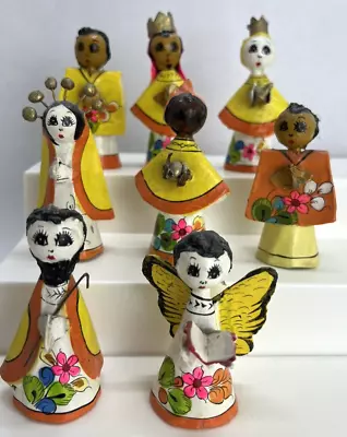 Vintage Paper Mache Mexican Nativity Folk Art Handmade Painted Christmas As-Is • $38.87