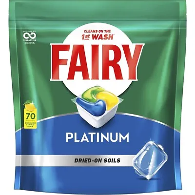 $49.95 • Buy Fairy Platinum Dishwashing Tablets 70 Pack