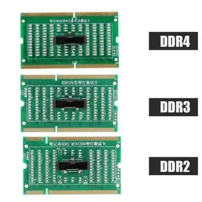 DDR2 DDR3 DDR4 Laptop SO-DIMM   Test Card Memory Tester Analyzer With LED SPS • $11.51