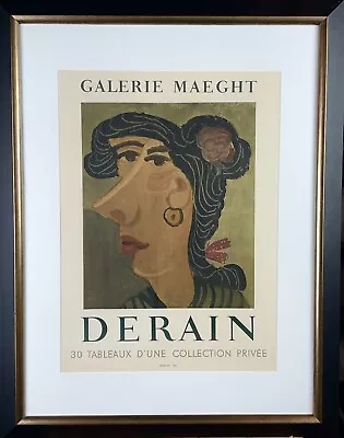 André DERAIN - Expo 58 Galerie Maeght Exhibition Poster Lithograph • $300