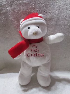 Baby Gund My First Christmas Bear Rattle • $15.99