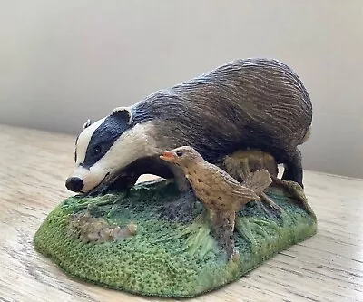 Coalport Badger Fine Art Figurine • £10