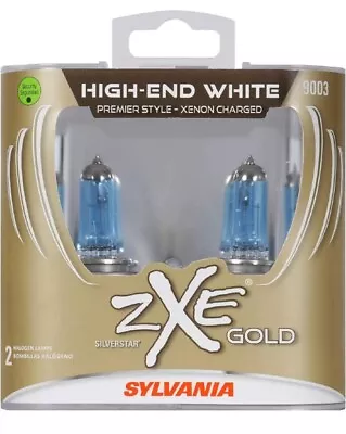 SYLVANIA 9003 HB2 H4 SilverStar ZXe GOLD High Performance Halogen Headlights • $27.99