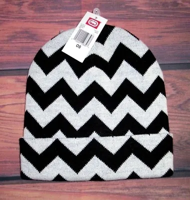 Mens Ecko Unltd Black White Beanie Hat Cap One Size • $15.90