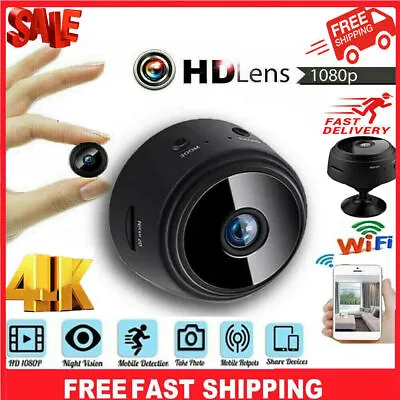 $15.06 • Buy WiFi Wireless Camera Mini Security Camera Nanny Cam 1080P HD Night Vision Camera