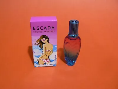 VINTAGE ESCADA PACIFIC PARADISE 0.14oz 4ml EAU DE TOILETTE SPLASH NIB MINI SIZE • $50.99