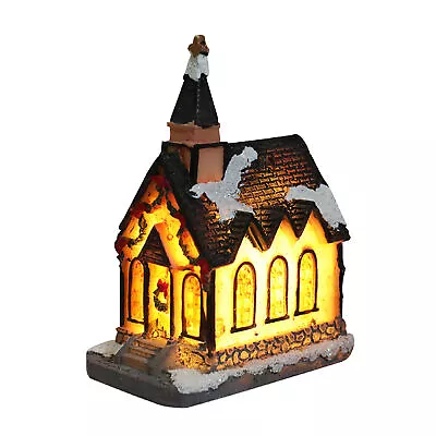 House Figurine Christmas Safe Chrismas Led Lights House Xmas Figurine • $13.54