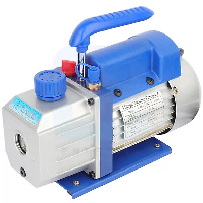 $68.24 • Buy 1/4 Hp Vacuum Pump 3CFM Rotary Vane Deep AC  Refrigerant Conditioning Hose HVAC
