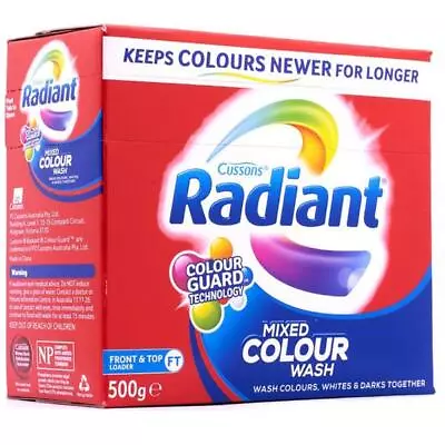 Radiant No Sort Front & Top Loader Laundry Powder 500g • $13.13